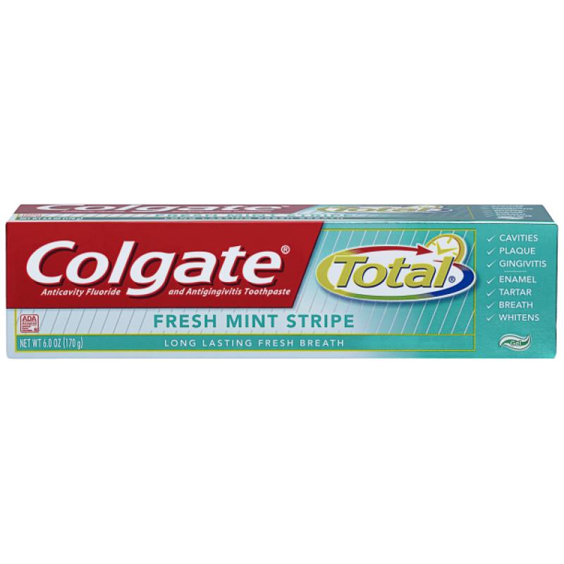 Colgate Total Fresh Mint Stripe Gel Toothpaste (6.0 oz., 1 pk.)