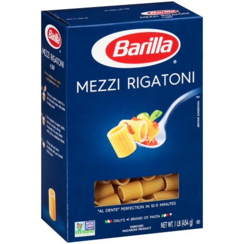 Barilla® Mezzi Rigatoni Pasta 1 lb. Box