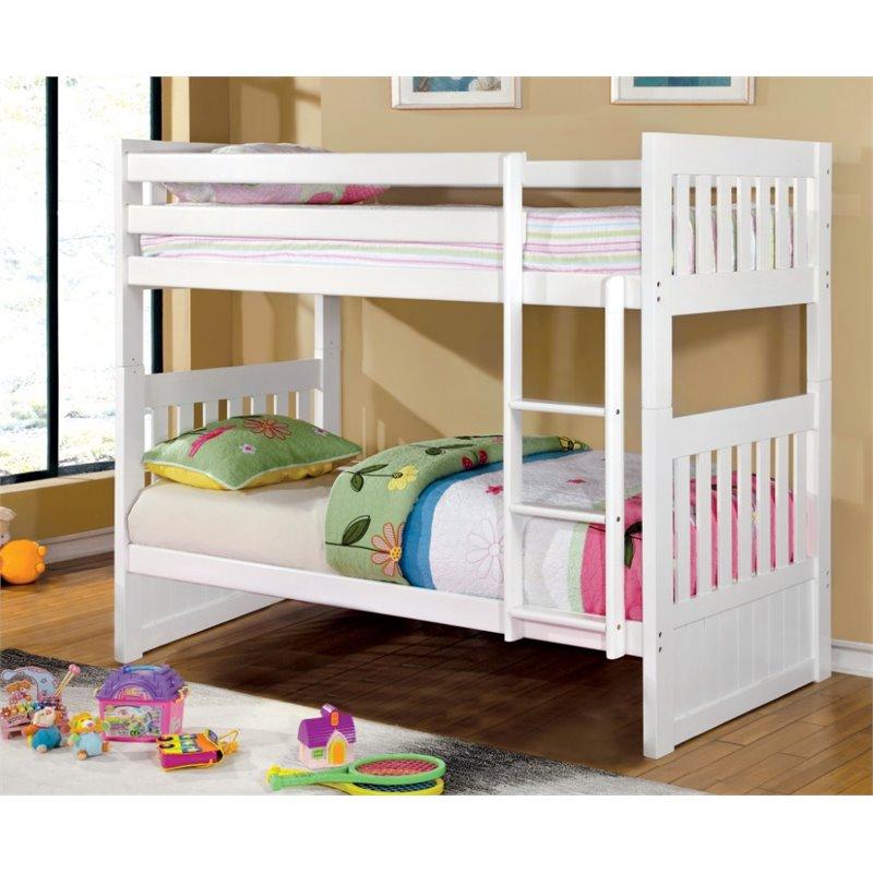 Furniture of America Emmet Twin over Twin Bunk Bed