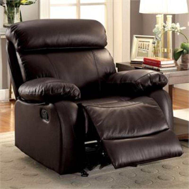 Furniture of America Slade Leather Love seat