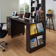 Furniture of America Nickolas Modern Office Desk in Espresso