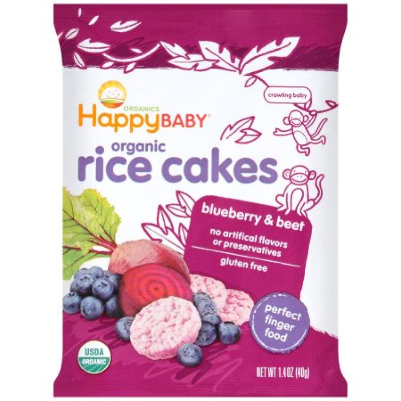 Happy Baby® Organic Blueberry & Beet Rice Cakes 1.4 oz. Bag