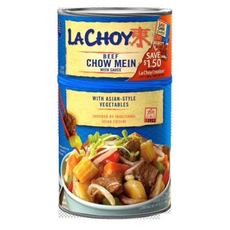 La Choy Beef Chow Mein With Vegetables And Sauce Bi-Pack Dinner, 42 oz