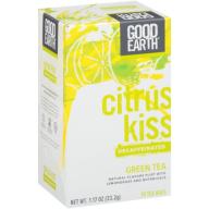 Good Earth® Citrus Kiss™ Decaffeinated Green Tea 18 ct Box