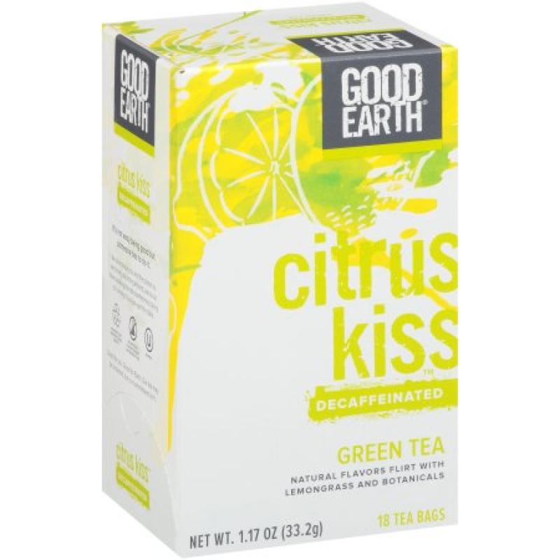 Good Earth® Citrus Kiss™ Decaffeinated Green Tea 18 ct Box