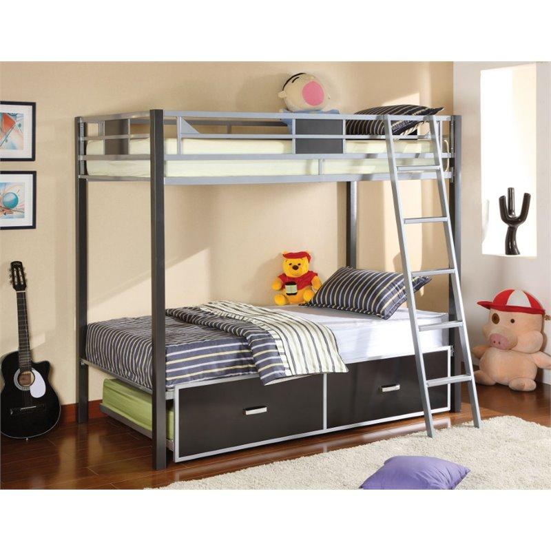 Furniture of America Annesten Twin over Twin Bunk Bed