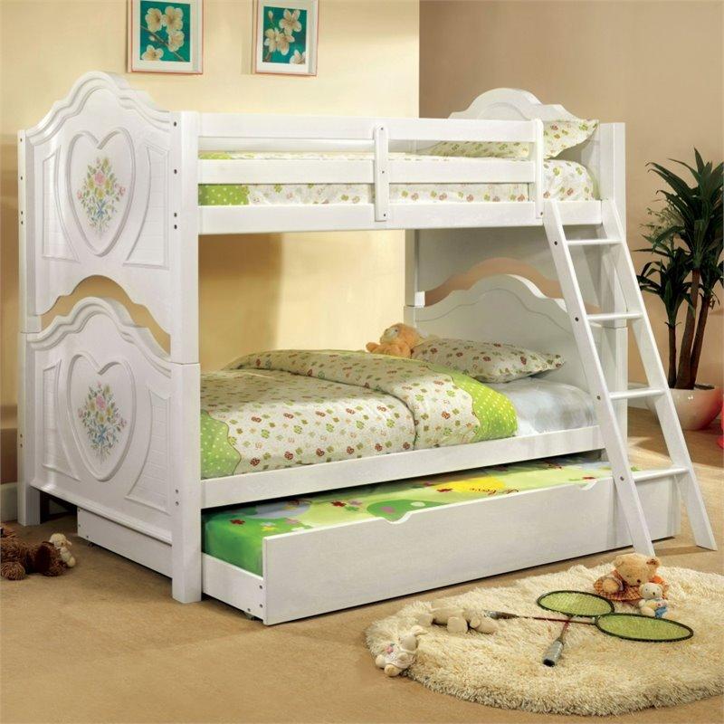 Furniture of America Isadoren Bunk Bed in White