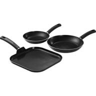Tramontina 3-Pack Saute and Griddle Pan Set, Gray