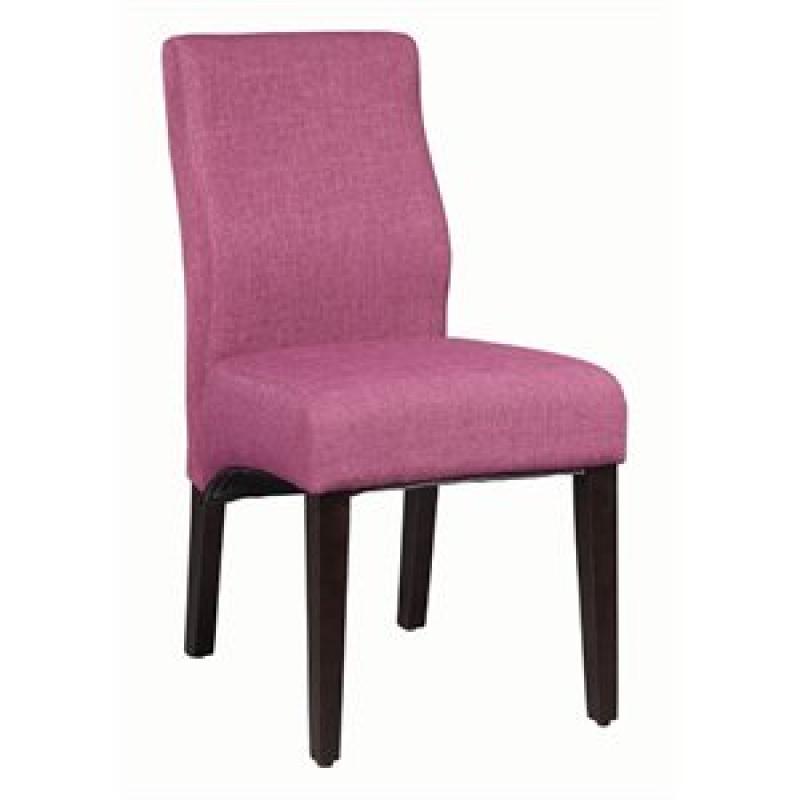 Coaster Upholstered Dining Side Chair in Purple