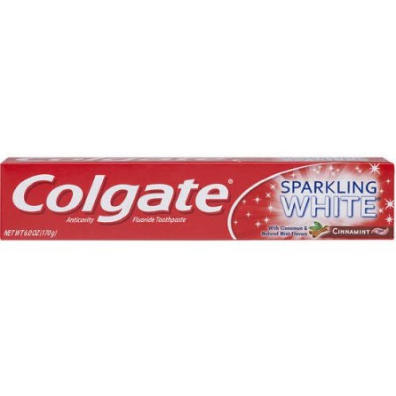 Colgate Sparkling White Cinnamint Toothpaste, 6 oz