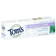 Tom&#039;s of Maine Whole Care Peppermint Gel Toothpaste, 4.7 oz, (Pack of 1)