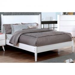 Furniture of America Farrah King Panel Bed in White