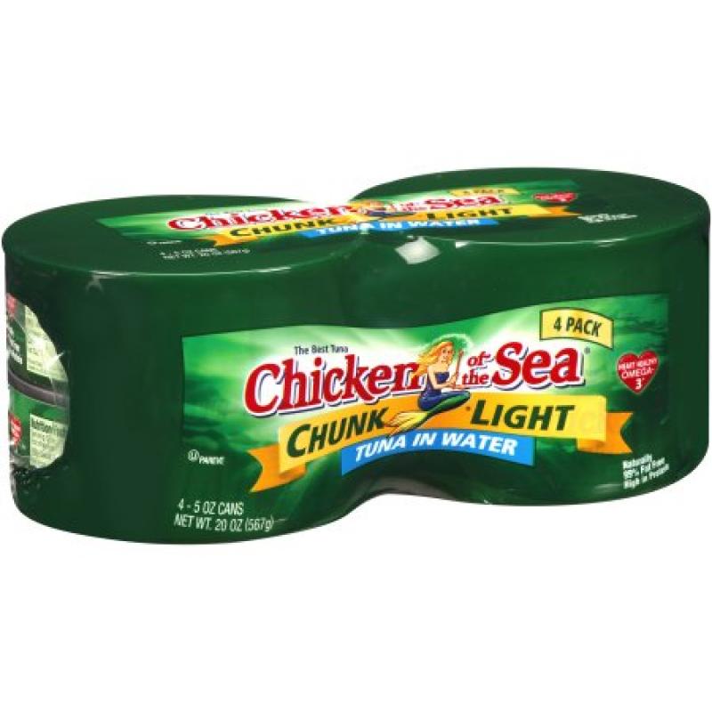 Chicken of the Sea Chunk Light Tuna in Water - 4 CT