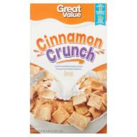 Great Value Cinnamon Crunch Cereal, 20.25 oz