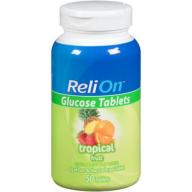 ReliOn(tm) Tropical Fruit Glucose Tablets, 50 count