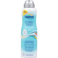 Coppertone Clearly Sheer Sunscreen Spray, SPF 50, 5 oz