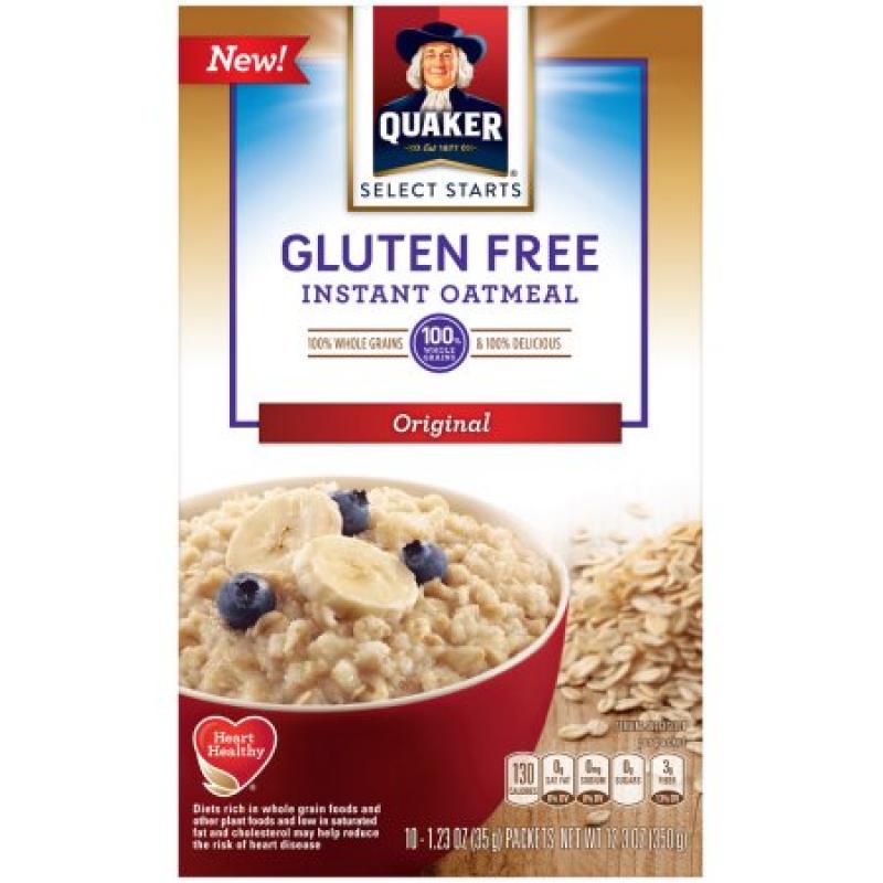 Quaker® Select Starts Gluten Free Original Instant Oatmeal 10-1.23 oz. Packets