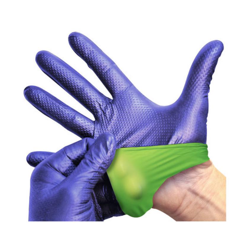 GET-A-GRIP GLOVES Blue and Green (M) Bulk Buy Case (Qty 10)