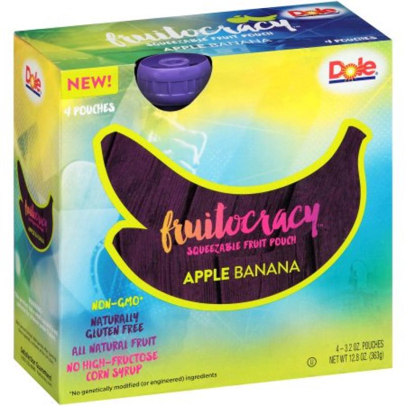 Dole® Fruitocracy™ Apple Banana Squeezable Fruit 4-3.2 oz. Pouches