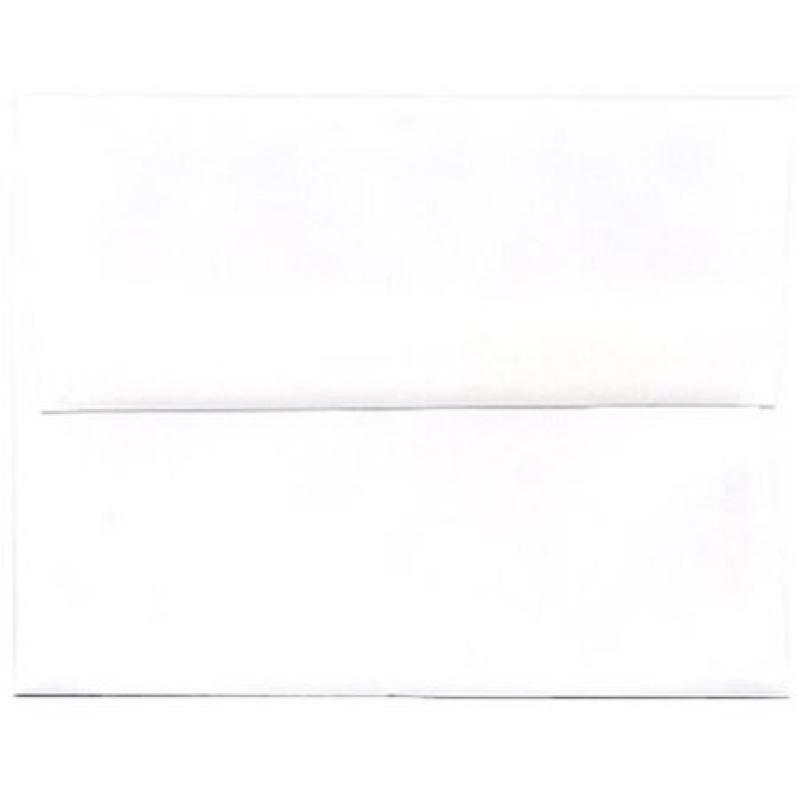 JAM Paper A2 4-3/8" x 5-3/4" Booklet Envelopes, White, 50pk