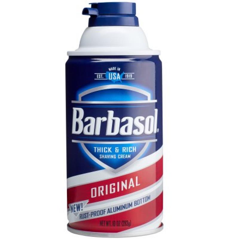 Barbasol Original Thick & Rich Shaving Cream for Men, 10 ounces
