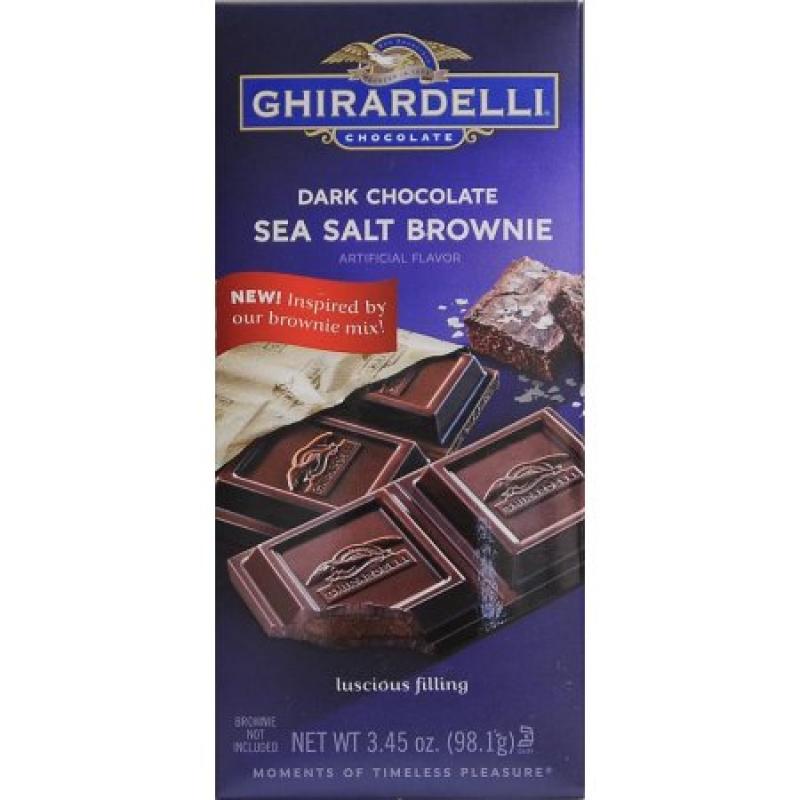 Ghirardelli Sea Salt Brownie Dark Chocolate Bar, 3.5 oz