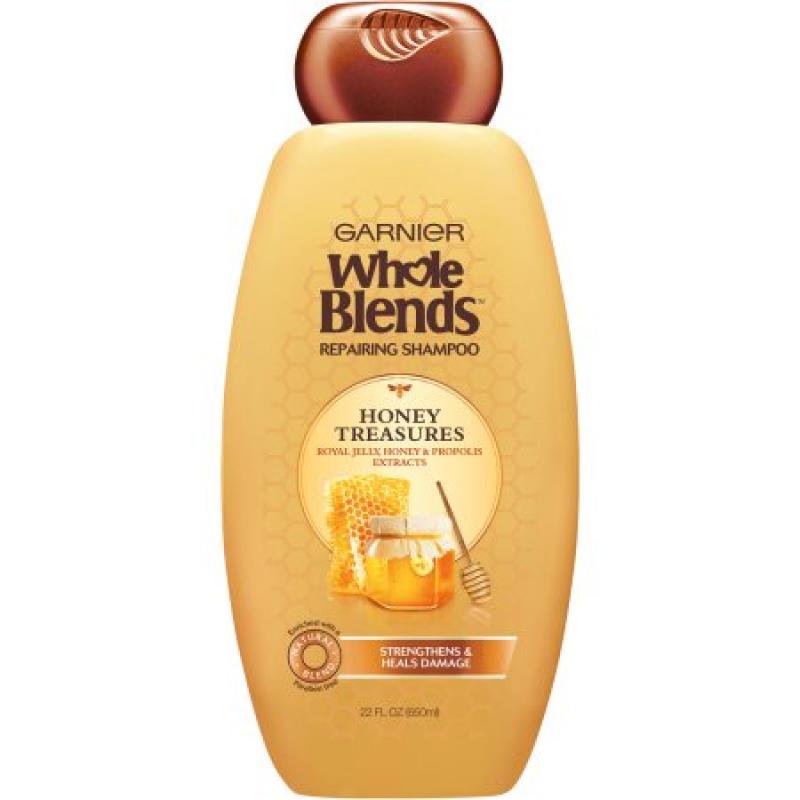 Garnier Whole Blends Honey Treasures Repairing Shampoo, 22 fl oz