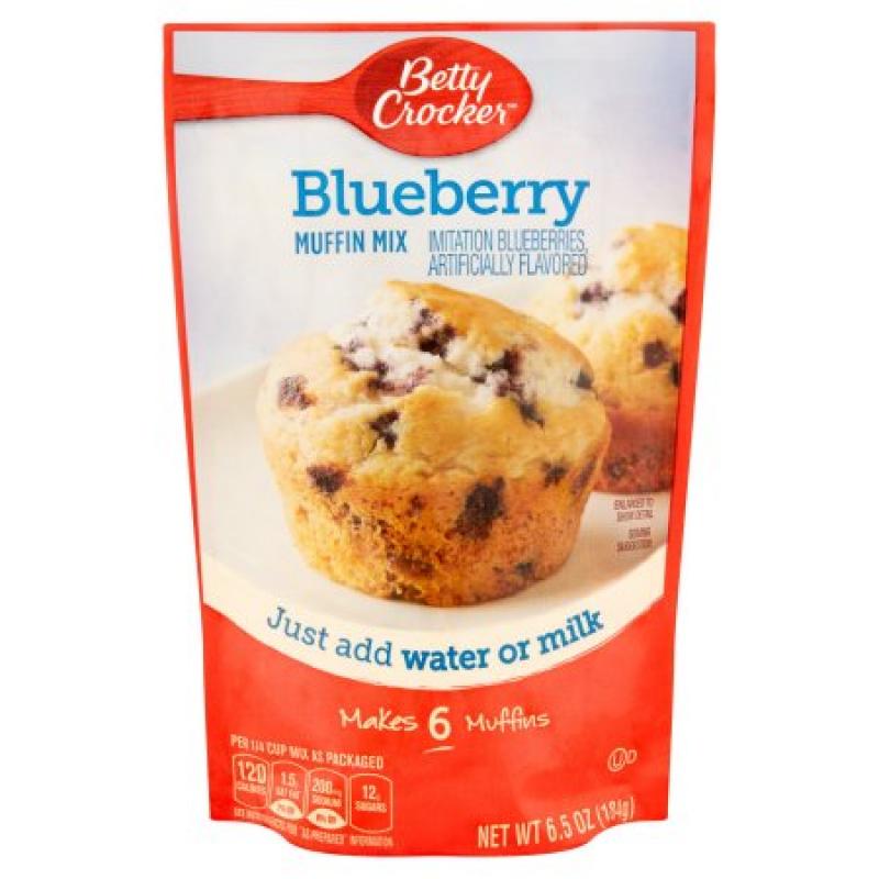 Betty Crocker Muffin Mix Blueberry Makes 6 Muffins 6.5 oz Pouch