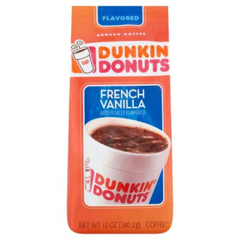 Dunkin' Donuts French Vanilla Ground Coffee, 12 oz