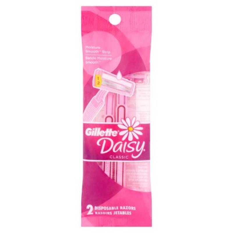 Gillette Daisy Classic Disposable Razors, 2 count