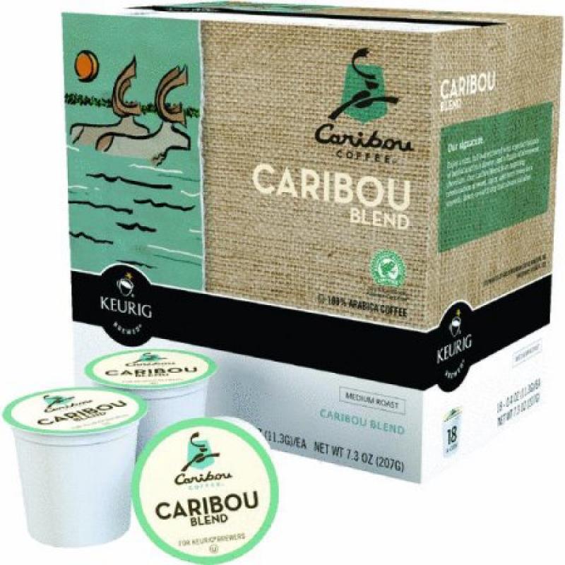 Caribou Coffee Caribou Blend Medium Roast Coffee K-Cups, 18 count, 7.3 oz