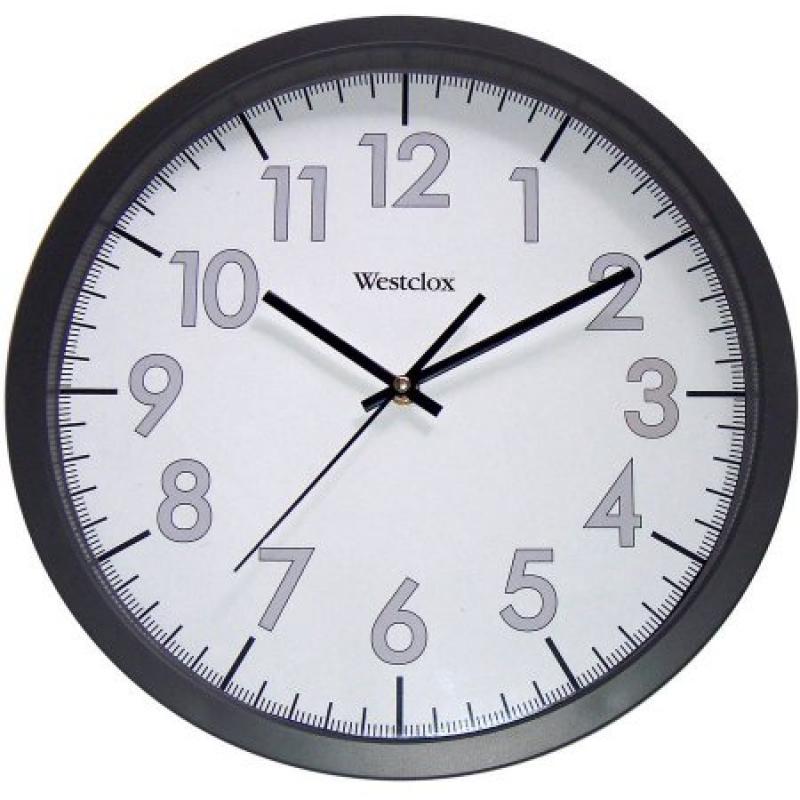Westclox 32067 14" Office Black White Clock