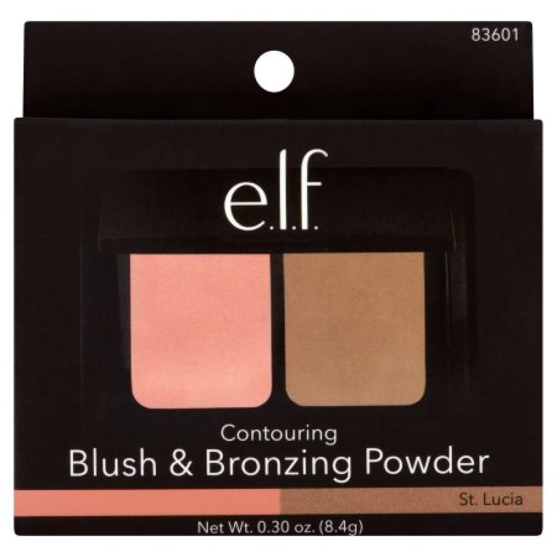 e.l.f. Cosmetics Blush & Bronzing Powder, Blushed/Bronzed St. Lucia, 0.28 oz