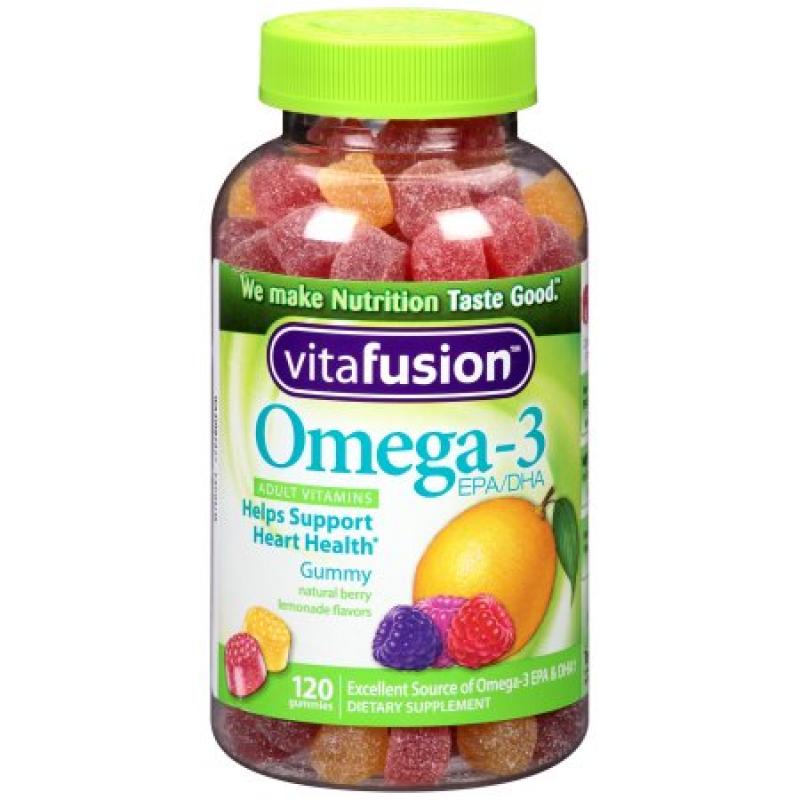 Vitafusion Omega 3 Gummy Vitamins for Adults, 120 count