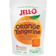Jell-O Gelatin Dessert Mix Simply Good Orange Tangerine, 3 Oz
