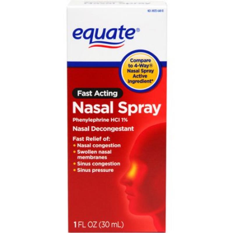 Equate Fast Acting Nasal Spray, 1 fl oz