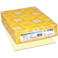 Neenah Classic Crest Stationery 24-lb Writing Paper, 8-1/2" x 11", Baronial Ivory, 500 Sheets