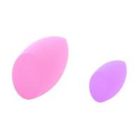 Zodaca Beauty Makeup Sponge Puff Blender Flawless Coverage Special Egg Shape (Light Pink+Purple) (2-in-1 Accessory Bundle)