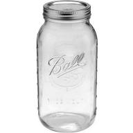Ball 6-Count Wide Mouth 64-Ounce Jars with Lids and Bands