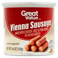 Great Value Vienna Sausage, 4.6 oz