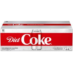 Diet Coke Soda Soft Drink, 12 fl oz, 12 Pack