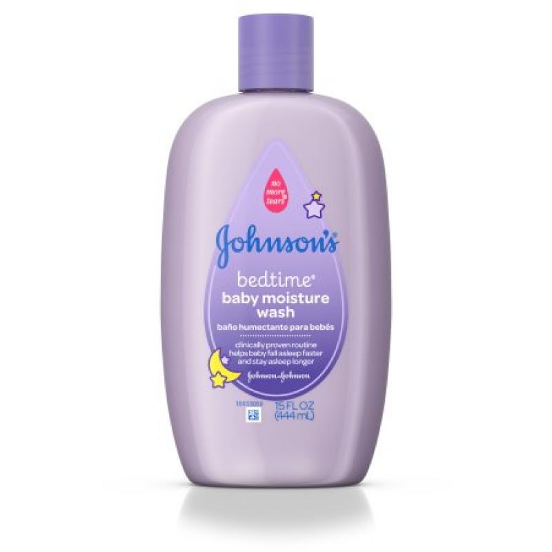 Johnson&#039;s Bedtime Moisture Wash To Help Baby Sleep, 15 Fl. Oz.