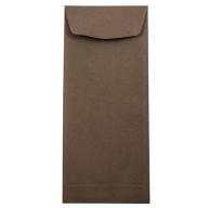 JAM Paper #11 Policy Envelopes, 4 1/2 x 10 3/8, Chocolate Brown Recycled, 1000/carton