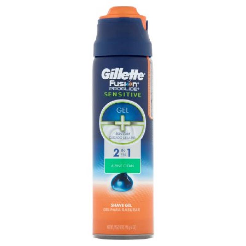 Gillette Fusion Proglide Sensitive 2in1 Alpine Clean Shave Gel 170g