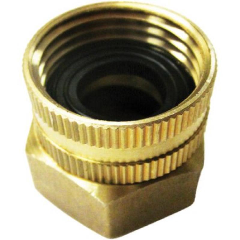 Dual Swivel Brass Connector 3/4" x 3/4" Garden Hose to Pipe End (SPX Series) – SPX-BSC