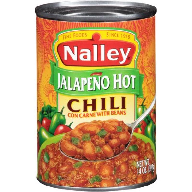 Nalley® Jalapeno Hot Chili con Carne with Beans 14 oz. Can