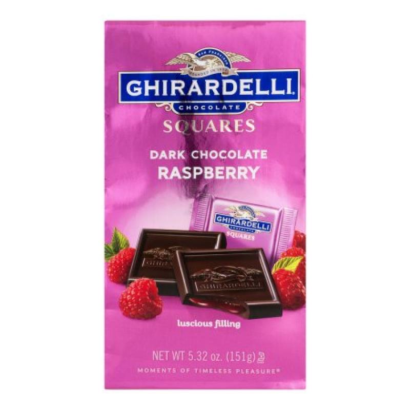Ghirardelli Chocolate Squares Dark & Raspberry Chocolate, 5.32 oz