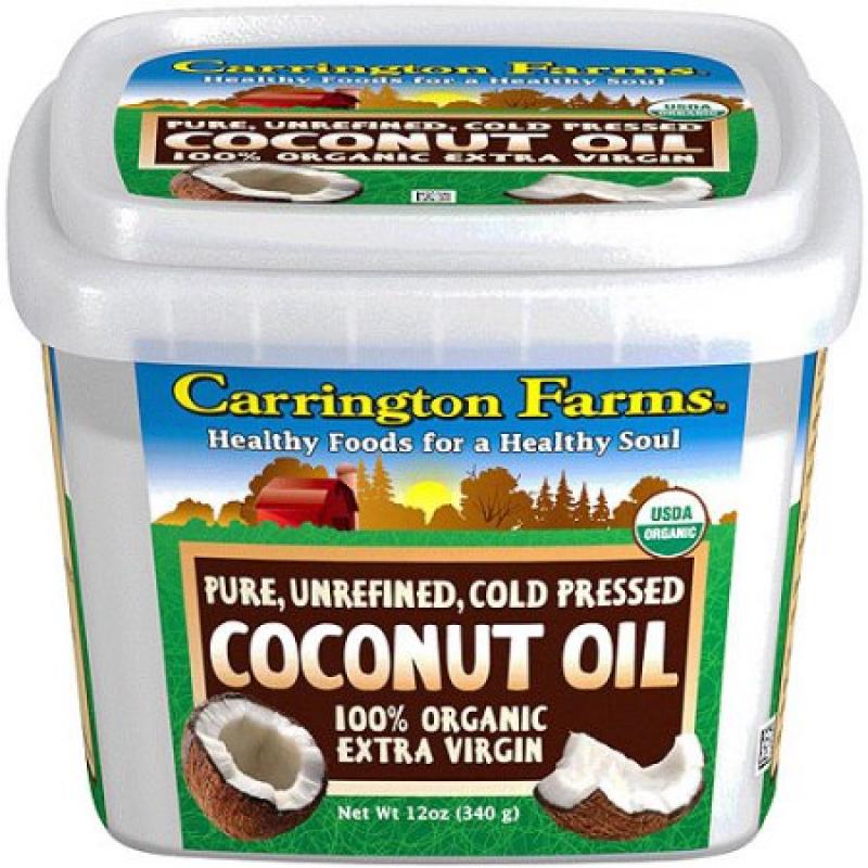 Carrington Farms 100% Organic Extra Virgin Coconut Oil, 12 oz