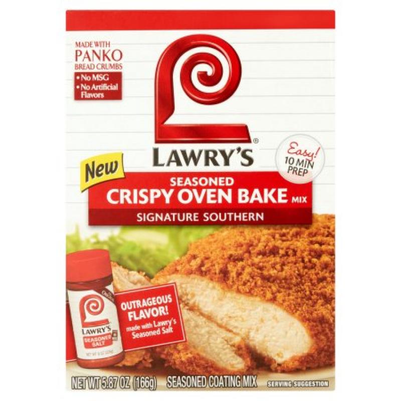Lawry&#039;s® Signature Southern Seasoned Crispy Oven Bake Mix, 5.87 oz. Box