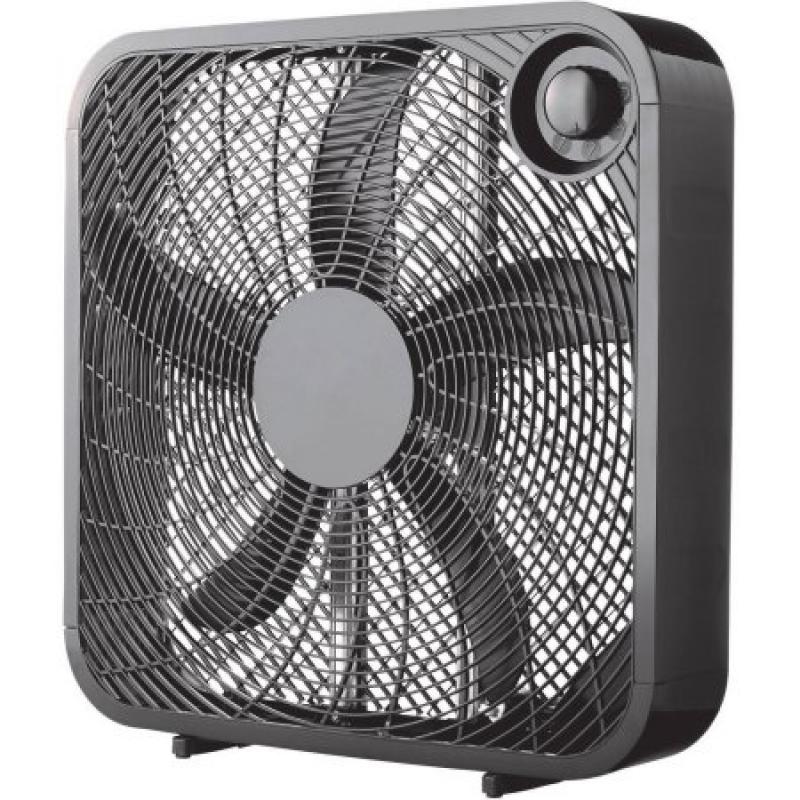 Mainstays 20" Box Fan, Black